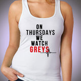 On Thursdays We Watch Greys Women'S Tank Top