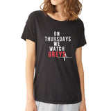 On Thursdays We Watch Greys Women'S T Shirt