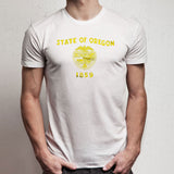Oregon State Flag  Tri Indigo Men'S T Shirt