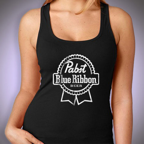 Pabst Blue Ribbon Beer Milwakee Drink Logo Women'S Tank Top