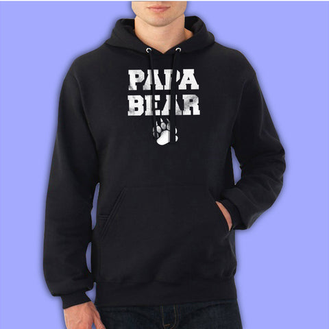 Papa Bear Funny Cute Fathers Day Gift  New Dad Tee Men'S Hoodie