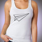 Paper Airplane T Shirt Women'S Tank Top