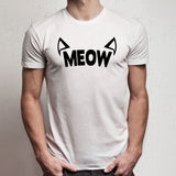 Pastel Grunge Styled Meow Cat Ears Kawaii Men'S T Shirt
