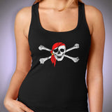 Pirate Crossbones And Red Bandanna Women'S Tank Top