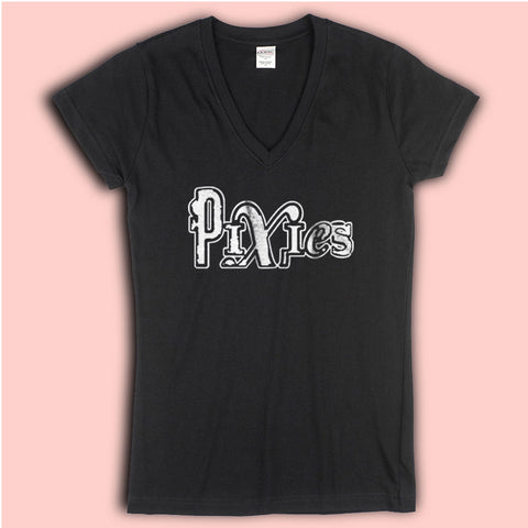 Pixies, Alternative Rock Band   Screen Printed T Shirt Women'S V Neck