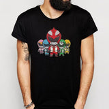 Power Rangers Mighty Morphin All Characters Men'S T Shirt