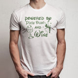 Powered By Pixie Dust And Wine Disney Tinkerbell Men'S T Shirt