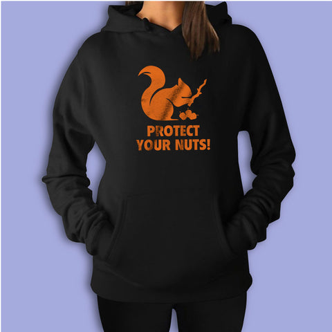 Protect Your Nuts Funny Women'S Hoodie