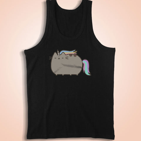 Pusheen The Cat Rainbow Unicorn Pusheenicorn Men'S Tank Top