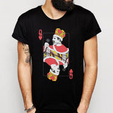 Queen Band Freddie Mercury With Playing Card Queen Men'S T Shirt