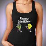 Queens Of The Stone Age Era Vulgaris 2007 Lightbulbs Album Cover Black Women'S Tank Top