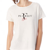Rf Perfect Roger Federer Logo Symbol Signature Tennis Legend Women'S T Shirt