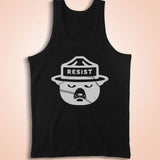 Resist Facism Smokey The Bear Men'S Tank Top
