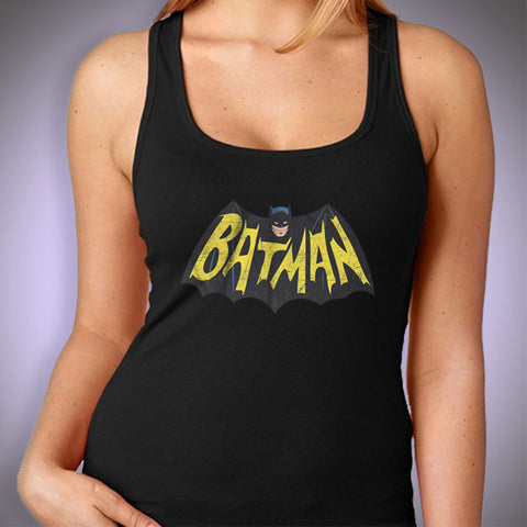 Retro Batman Logo T Shirt, Dc Comics, Women'S Tank Top