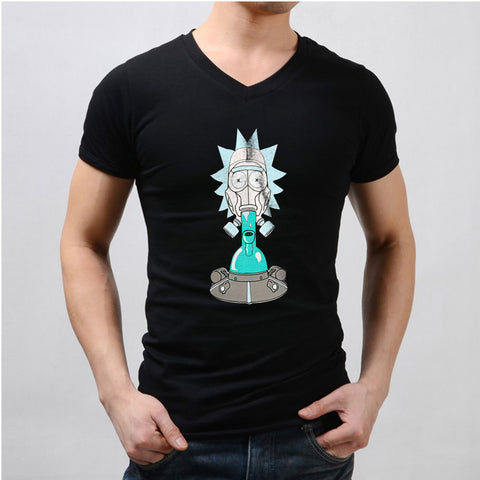 Rick And Morty Gas Mask Pipe Men'S V Neck