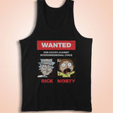Rick And Morty Wanted Poster Men'S Tank Top