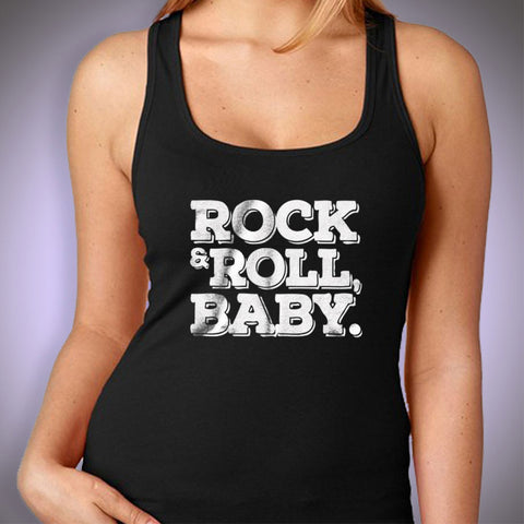 Rock N Roll Baby Running Hiking Gym Sport Runner Yoga Funny Thanksgiving Christmas Funny Quotes Women'S Tank Top