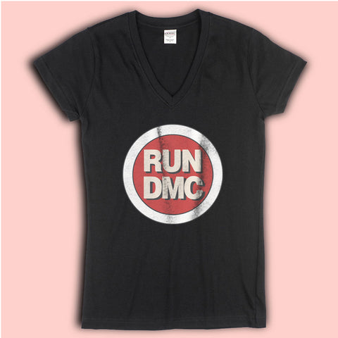 Run Dmc Cool Logo Women'S V Neck