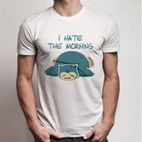 Snorlax I Hate The Morning Pokemon Men'S T Shirt