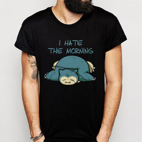 Snorlax I Hate The Morning Pokemon Men'S T Shirt