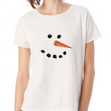 Snowman Face Women'S T Shirt