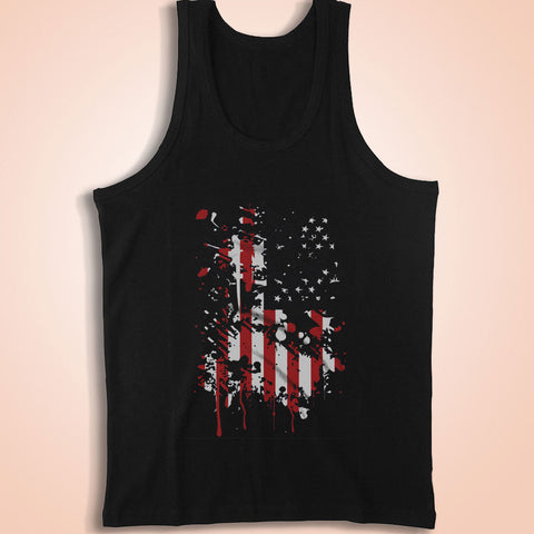 Stars And Stripes Abstract Men'S Tank Top