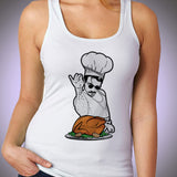 Salt Bae Turkey Gordon Ramsay Raw Cooking Food Funny Parody Funny Quotes Women'S Tank Top