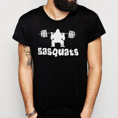 Sasquats Flowy Workout Squat Funny Crossfit Squat Funny Workout Funny Gifts For Friends Men'S T Shirt