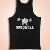 Sasquats Flowy Workout Squat Funny Crossfit Squat Funny Workout Funny Gifts For Friends Men'S Tank Top