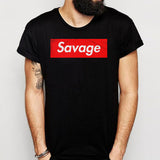 Savage Box Logo Hoodie Men'S T Shirt
