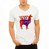 Save The Drama For Your Llama Men'S V Neck