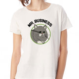 Show Bobs Burgers Mr Business Cat Heather Gray Women'S T Shirt