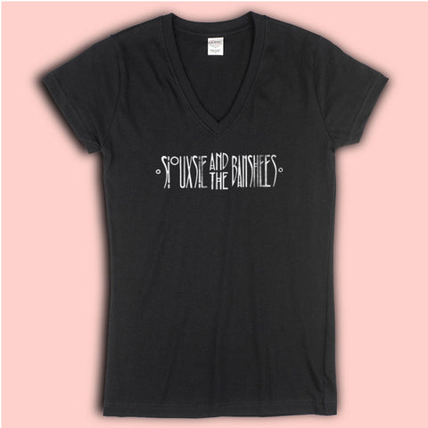 Siouxsie And The Banshees Band Logo Women'S V Neck