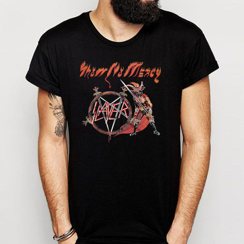 Slayer Band Show No Mercy 1983 Album Cover Men'S T Shirt