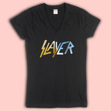 Slayer Metal Logo New Women'S V Neck