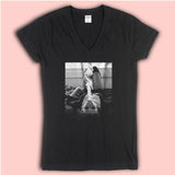 Smoking Girl Cigarette Weed Sexy Women'S V Neck