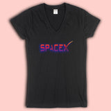 Spacex Logo Women'S V Neck