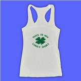 St Pattys Day This Is My Lucky St Patricks Funny Hustle Beer Women'S Tank Top Racerback