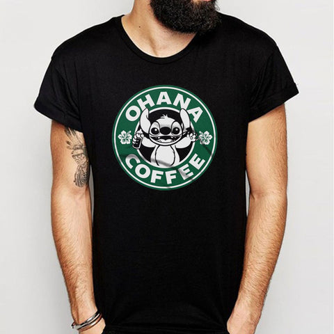 Stitch Ohana Cute Starbucks Coffee Men'S T Shirt