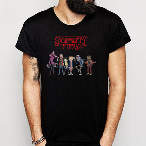 Stranger Things Rick And Morty Inspired Film Movie Cartoon 90S Men'S T Shirt
