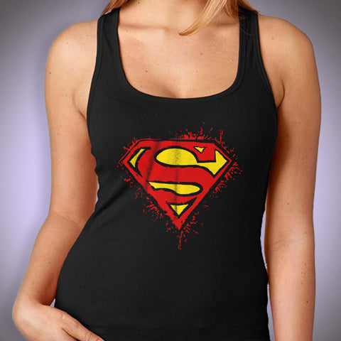 Superman Vintage Logo Women'S Tank Top