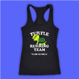 Turtle Running team Slow As Shell Women's Tank Top Racerback