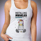Unicorn Weightlifting Installing Musdcles 73 Percent Women's Tank Top