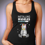 Unicorn Weightlifting Installing Musdcles 73 Percent Women's Tank Top