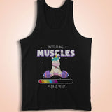 Unicorn Weightlifting Installing Musdcles Men's Tank Top