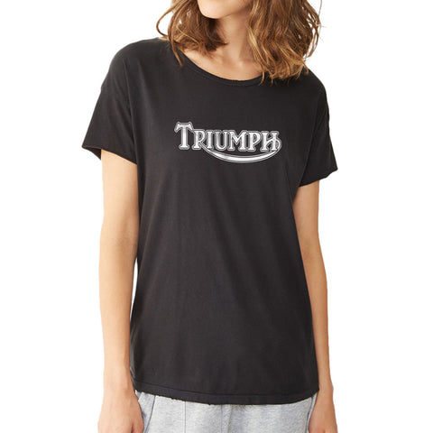 Triumph Classic Logo Motorcycle Women'S T Shirt