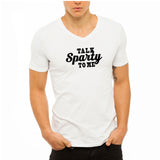 Talk Sparty To Me Michigan State Spartans Men'S V Neck