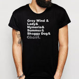 The Direwolves Grey Wind Lady Nymeria Summer Shaggy Dog Ghost Men'S T Shirt