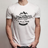 The Mountains Are Calling And I Must Go Travel Wanderlust Adventure Car Hiker Mountain Climbing Gift Men'S T Shirt