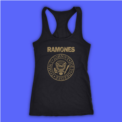 The Ramones Vintage Punk Rock Classic Logo Women'S Tank Top Racerback